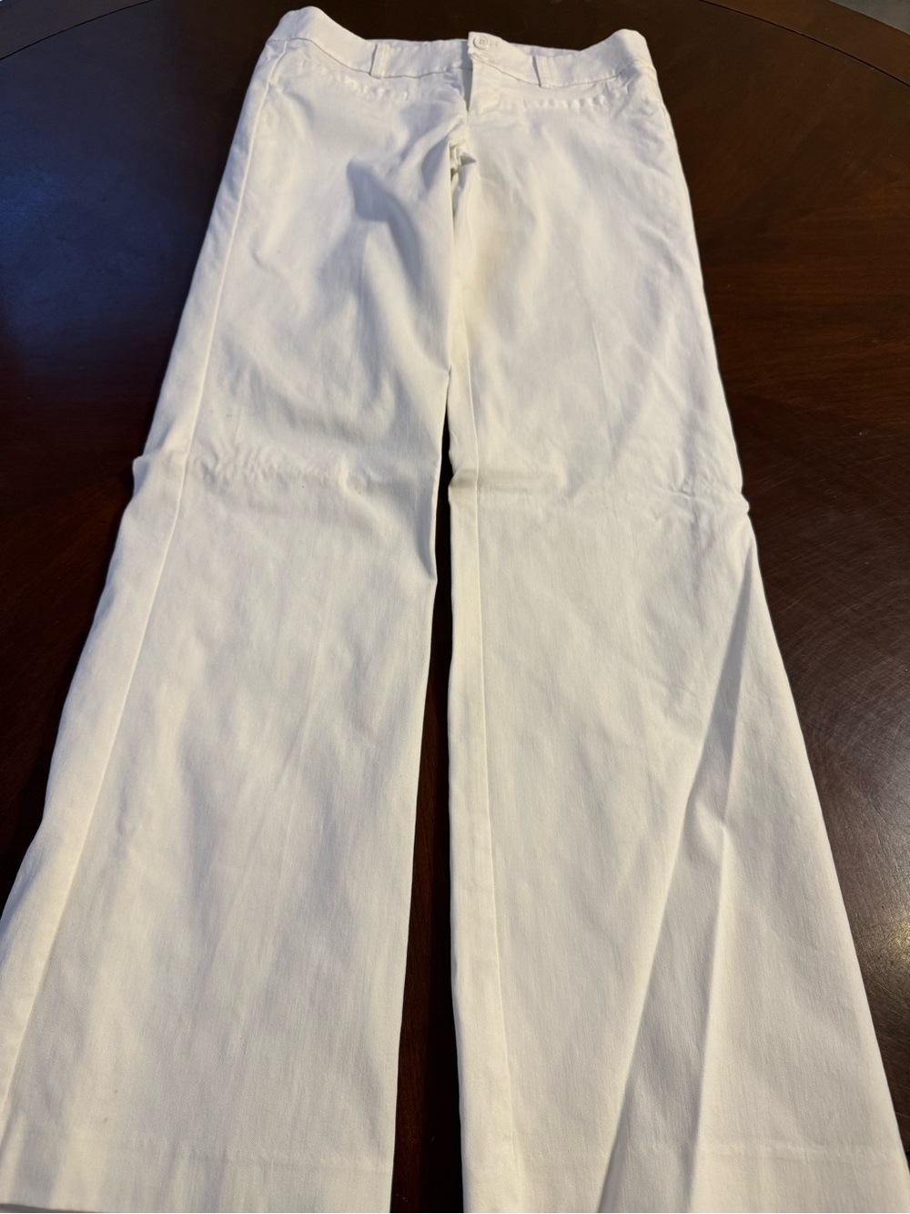 Rampage women White Straight-Leg Chinos